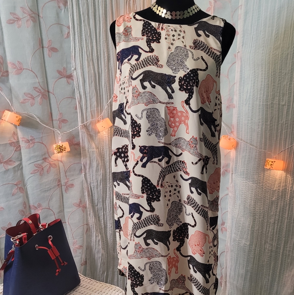 🐅 Tiger Print Mosic Sheath Dress 🐅